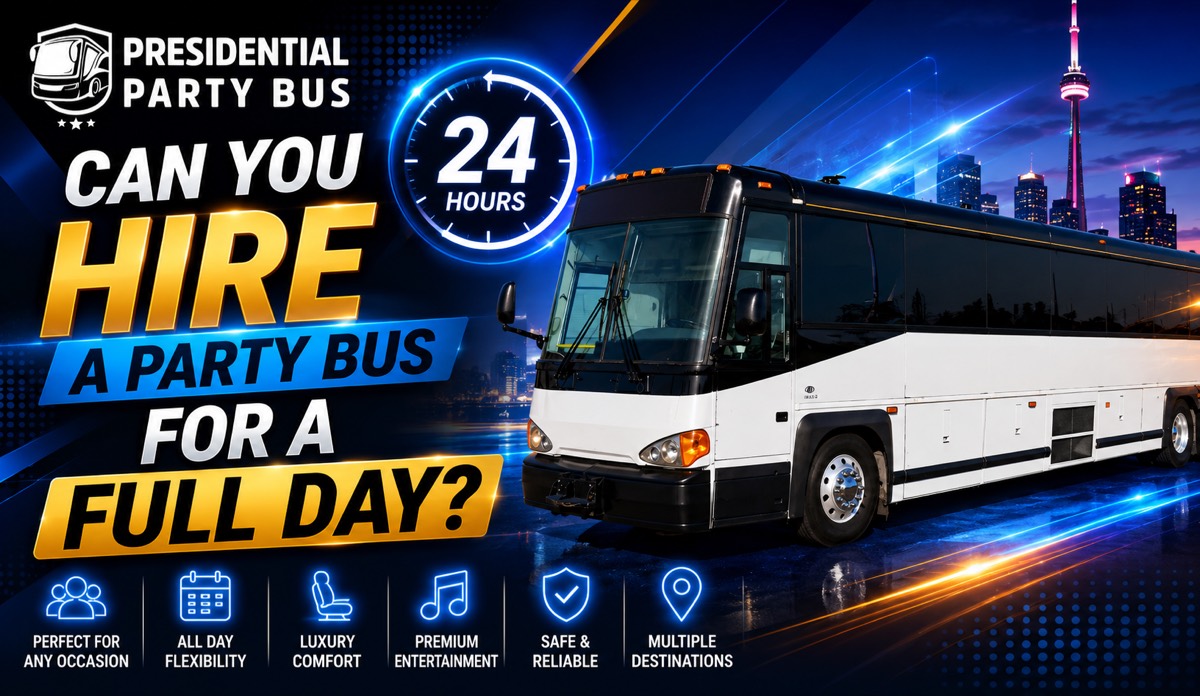 Hire a party bus for a full day