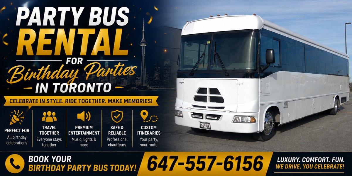 Party bus rental for birthday