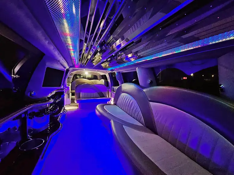 Ford Expedition Limo Interior Toronto - Presidential Party Bus Fleet