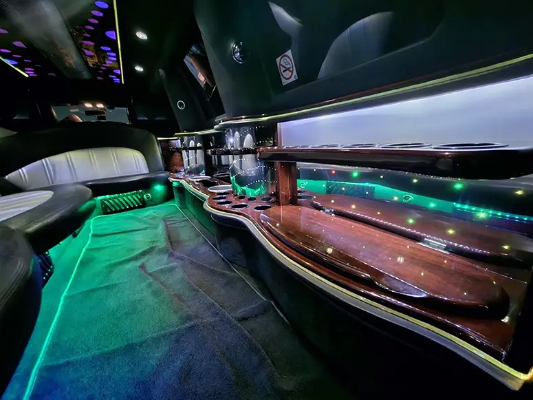 Lincoln Navigator Limo Interior Toronto - Presidential Party Bus Fleet