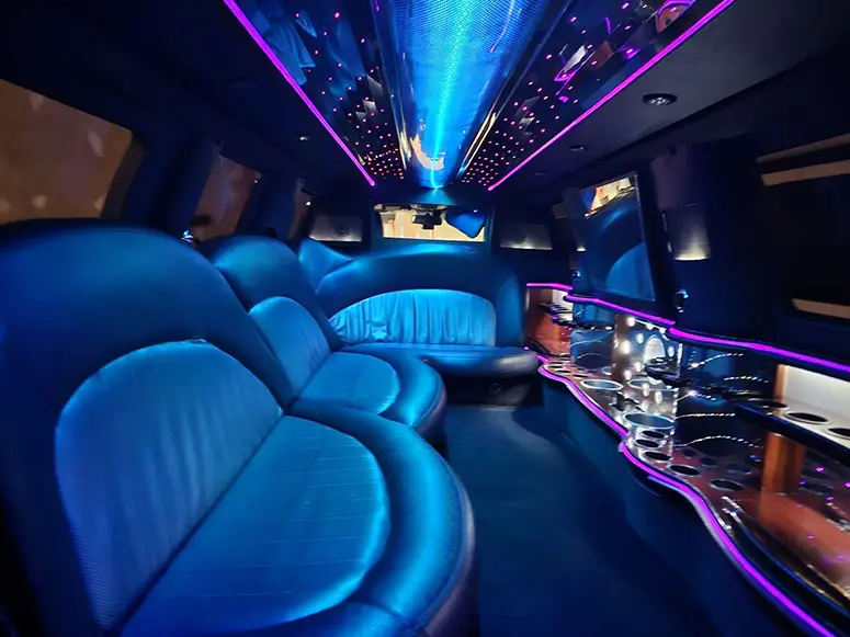 Lincoln Navigator Limo Interior Toronto - Presidential Party Bus Fleet